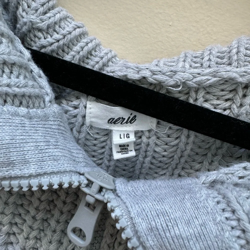 Aerie zip up cardigan sweater - Picture 3 of 4